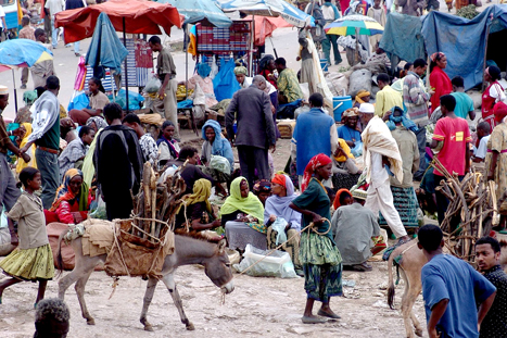 Ethiopian market place